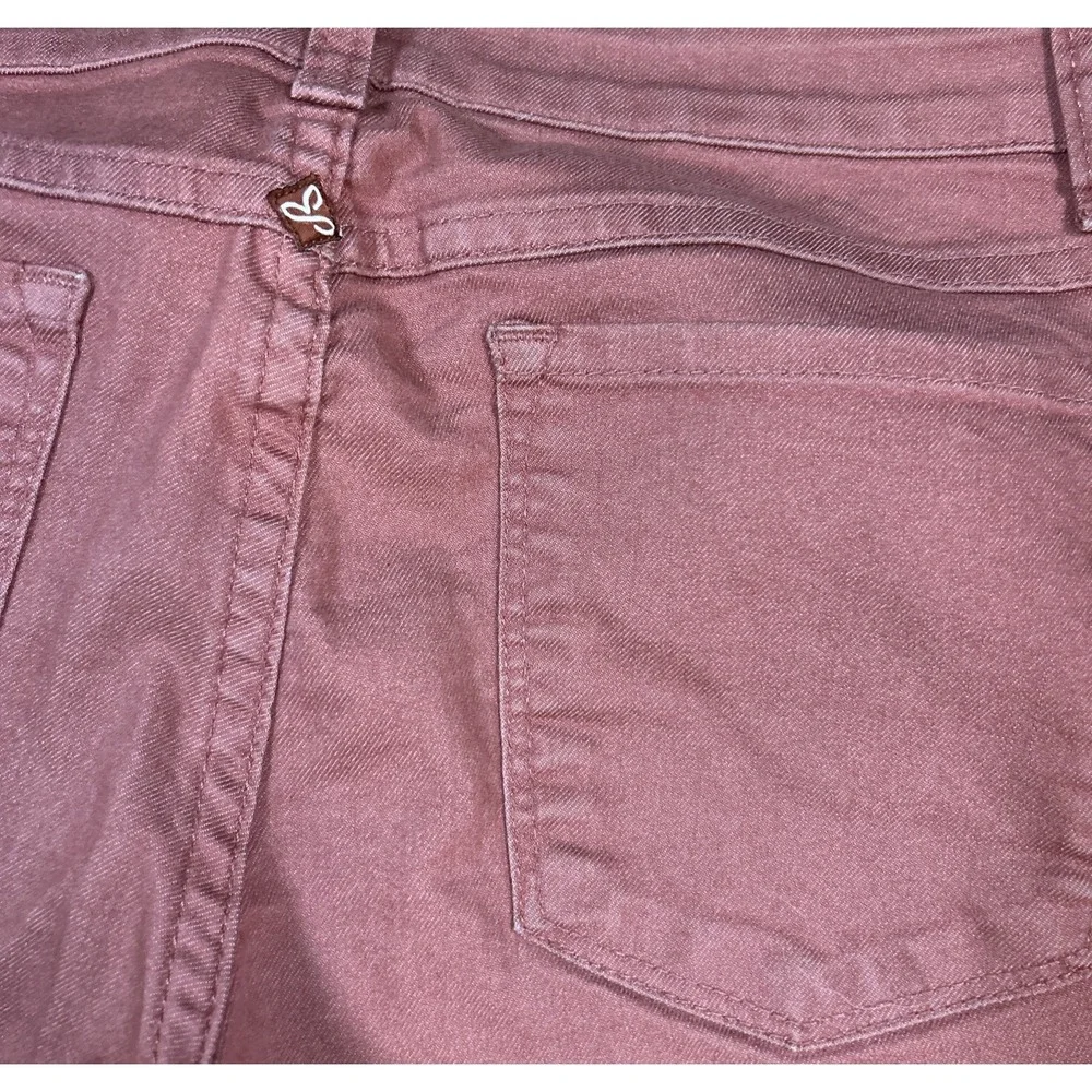 Prana Jeans Womens 6/28 Heather Red Skinny Outdoors Stretch Zip Fly - Picture 5 of 9